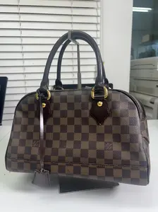 Pre-owned Canvas Shoulder Bags Louis Vuitton Damier Ebene Duomo Tote Bag N60008 (B1252429SL)