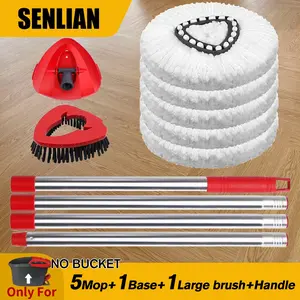 For O-Cedar EasyWring Microfiber Mop Refills 1 Tank System Spin Mop Head Set Pack Head & Scrub Brush Refill For o ceda Mop Scrubbing Deep Cleaning