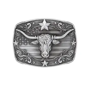 Men's Fashion Belt National Flag Cowhide Belt Buckle Top Layer Cowhide Vintage Belt Adjustable Length Genuine Leather Casual Versatile Belt