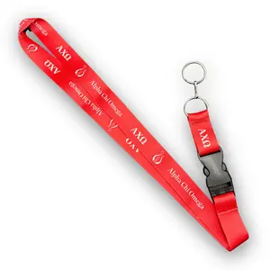 Prime Nerdz Alpha Chi Omega Lanyard with Detachable Buckle *Officially Licensed*