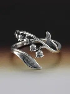 Vintage Bellflower Adjustable Stackable Rings for Women, Open Design, Daily Wear, Party Accessory, Unique Style, Versatile Jewelry