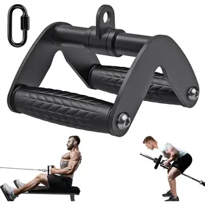 Rotating Straight Bar, Tricep Rope, Double D Row Handle, Rotating V Handle,  Machine Attachment with Non-Slip Soft Rubber Grip, Universal Attachment for  Machines
