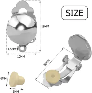 Clip-on Earring Adapter - Silver