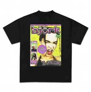 Bjork 90's Graphic Unisex T-Shirt, Y2k Vintage R&B Hip Hop Fan Tee, Comfortable 100% US Cotton for Women, Perfect Gift for Her