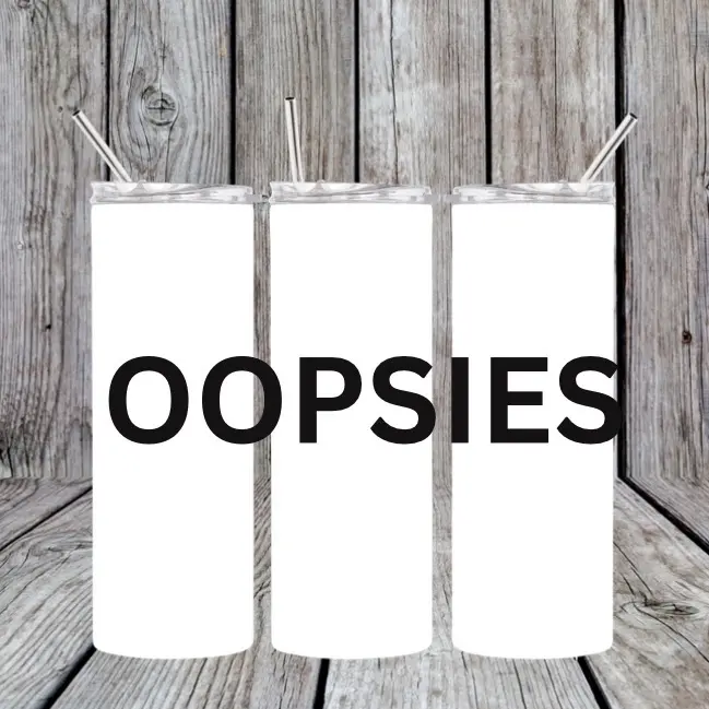 Oopsies tumblers 20oz stainless steel tumbler with straw and straw cleaner!