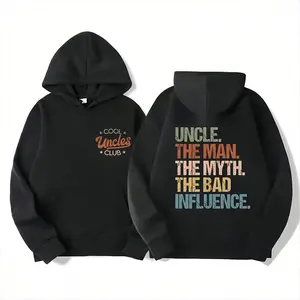 Cool Uncles Club The Man Myth Bad Influence Double Sides Shirt, Funny Uncle Gifts, Best Uncle Ever Shirt, Cool Uncle T-shirt,Gift for Uncle Cotton Tee