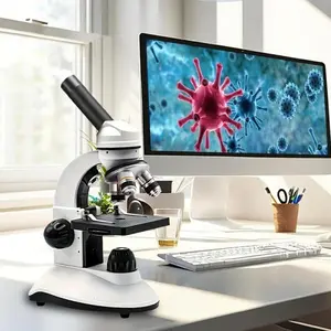 Microscope Designed for Child Learners, Suitable for Novices. This Biological Microscope Set Includes a Phone Holder And Is Ideal for School Biology Lessons And Home Science Projects Children's day gifts