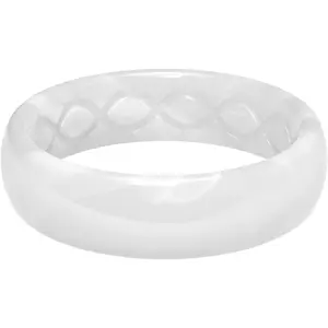 solid thin silicone ring - breathable rubber wedding rings for women, lifetime cover, design, comfort fit