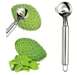 1-Pack Nopal Cactus Peeler Tool | Stainless Steel Thorn Scraper & Spoon | Easy Prep For Prickly Pear & Nopales