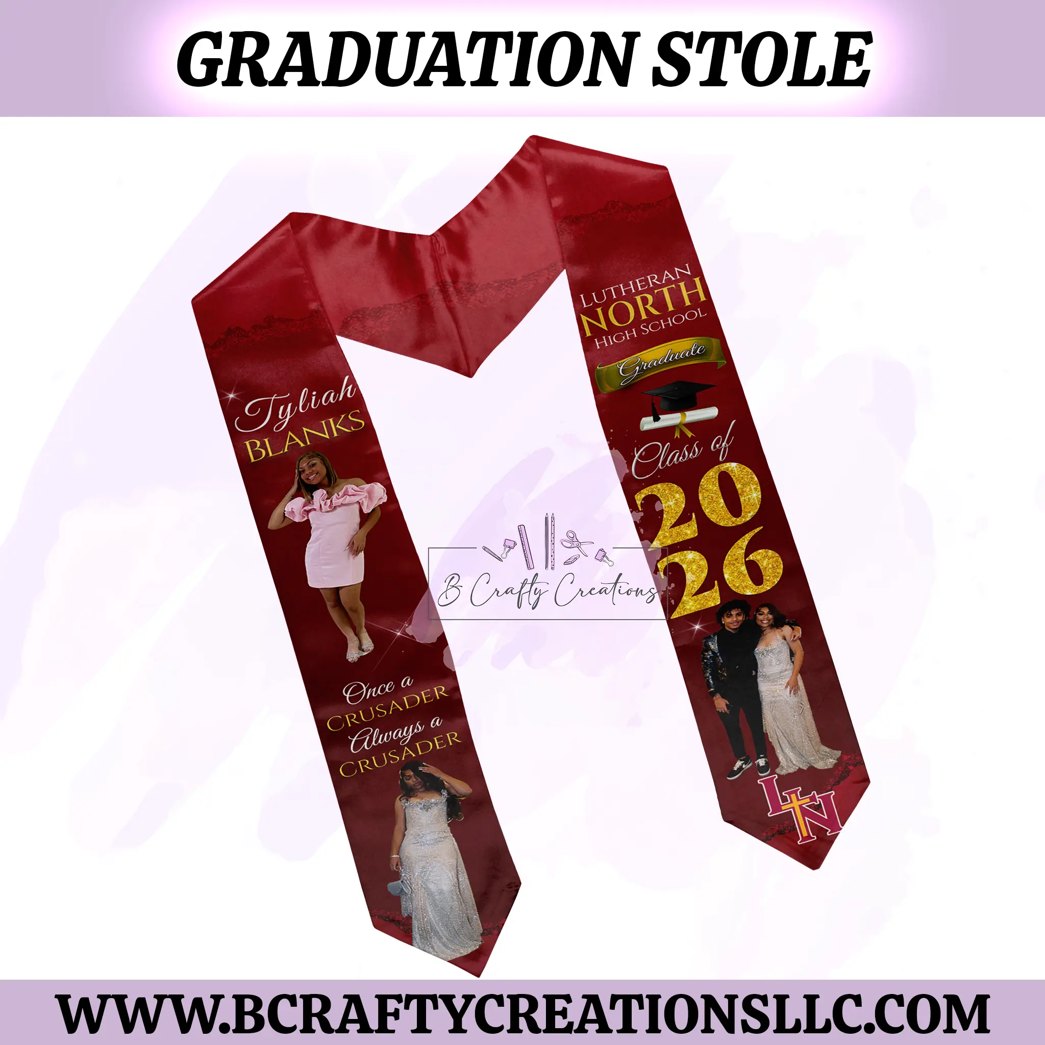 Custom Graduation Stole