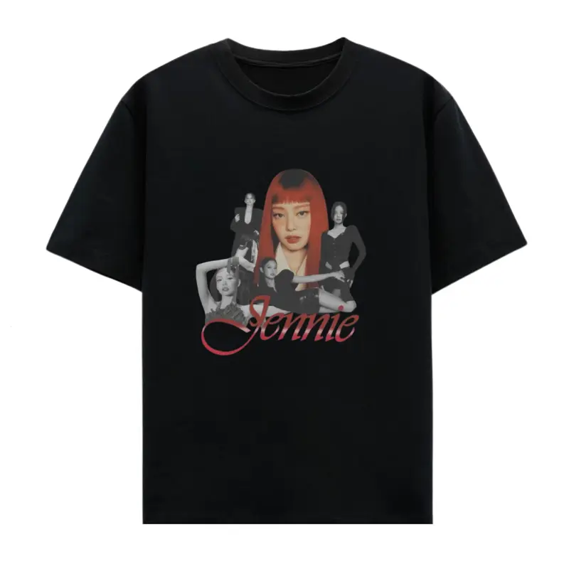Jennie Kim Ruby Album T-shirt - Retro K-Pop Aesthetic Unisex Music Graphic Tee