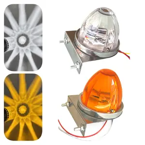 RGB LED Decorative Side Marker and Clearance Light with Stainless Steel Mounting Bracket for Vehicle Exterior Accent and Underbody Lighting, 12–24V DC