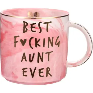 Aunt Gifts from Niece, Nephew -  Aunt Ever - Funny Christmas  for Aunts - BAE  Ever Presents for Birthday -  Auntie Present - Cute Favorite Mug, Ceramic 11.5oz Coffee Cup