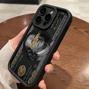 Fashion phone case with new dollar design, featuring full lens protection, compatible with various iPhone models including iPhone 17 AIR16, 11, 12, 13, 14, 15, X, Xs, Plus, Pro, Pro Max