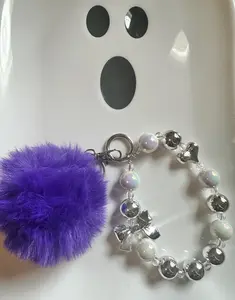 Chrome Pearl Keychain & Wristlet Keychain