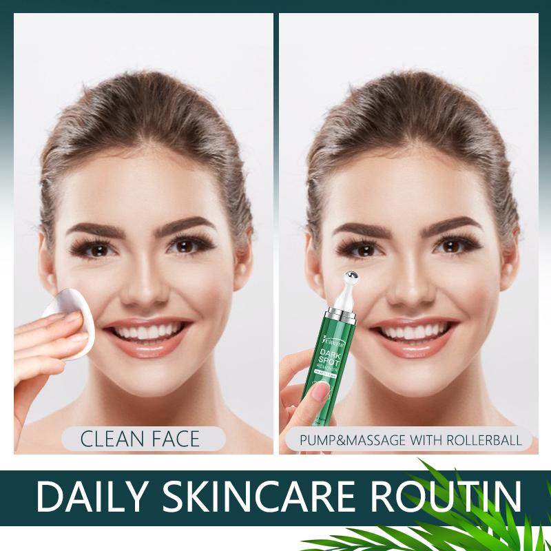JURVEW Dark Spot Corrector Serum and Cream Roller Fades Dark Spots, Brightening and Hydrates with 360° Cooling Massage Ball  for Refreshing Skincare Experience