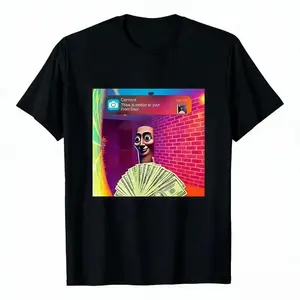 100% Premium Cotton graphic tees with Humorous Tung Tung Tung Sahur Motion Meme Graphic for Your Front Door   Casual Summer Clothes
