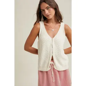 Whitt Pointelle Knit Tank