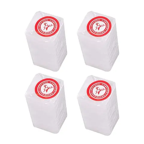 The Deer Camphor Blocks - 100% Pure Refined Camphor Tablets - 4, 8, 12, or 16 Blocks - Multi-Purpose- No Residue