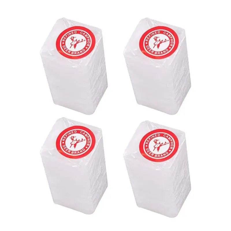 The Deer Camphor Blocks - 100% Pure Refined Camphor Tablets - 4, 8, 12, or 16 Blocks - Multi-Purpose- No Residue