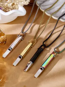 Beautiful Necklace Gift, Secret Breathing Aid, Perfect for Lovers Friends Self-Wear, Casual Style, Alloy Material, All Seasons