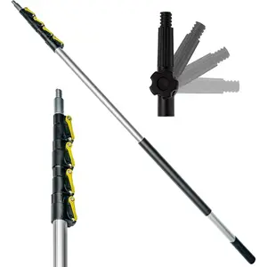 DOCA Telescoping Pole 7-30 Ft - Extension Pole for Cleaning,  Duster, Window Washing Kit,  Roller, Window  - High Reach Extendable Kit for Indoor & Outdoor - Pole Only