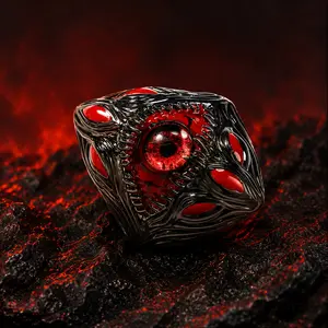 Eye Ring – Red Punk Statement Ring