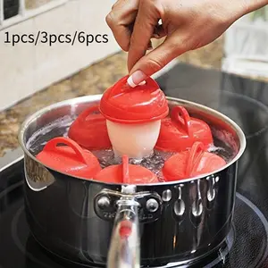 silicone egg Egg Cooker Poachers Non-stick Silicone Boiled Eggs Kitchen Gadgets Baking Accessories Mold Cooking Cooker Separator Kitchenware