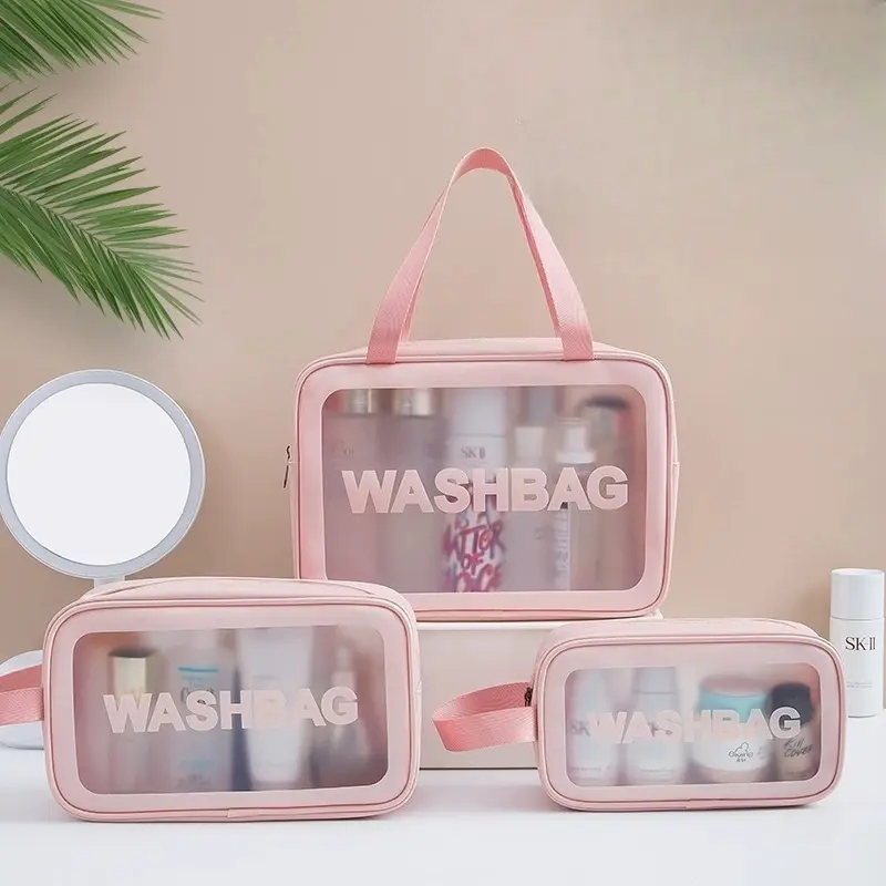 Travel Toiletry Bag for Women and Men,Transparent Skin Care Bag for Travel Pouch,Makeup Cosmetic Organizer for Travel Essentials