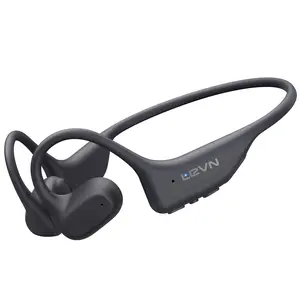 LEVN Open-Ear Headphones, All Day Comfort, No Ear Pain, Safer Listening, Sweatproof & Water-Resistant, Wireless with Built-in Mic for Sport, Cycling, Workout, Gift