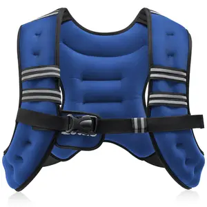 Zelus Blue Weighted Vest for Walking, Running & Strength Training | Adjustable Workout Vest 8LB-20LB for Home & Outdoor Fitness