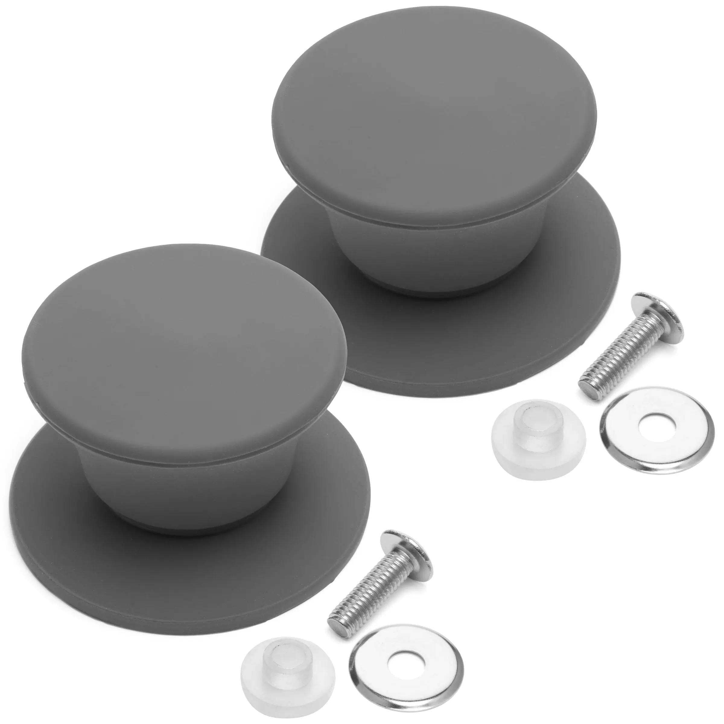 Universal Pot Pan Lid Handle Replacement, Pack of two- Silicone Heat Resistant and Non-Slip Lid Handles for Pots Pans