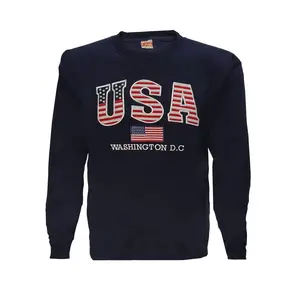 USA Washington DC Casual Classic Unisex Crewneck Sweater - Navy Blue