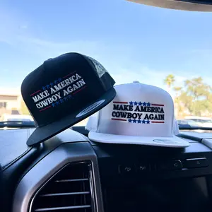 Make America Cowboy Again Trucker Hat - SnapBack Trucker Hat - Embroidered Trucker Hat - Western Snapback - Classics Snapback