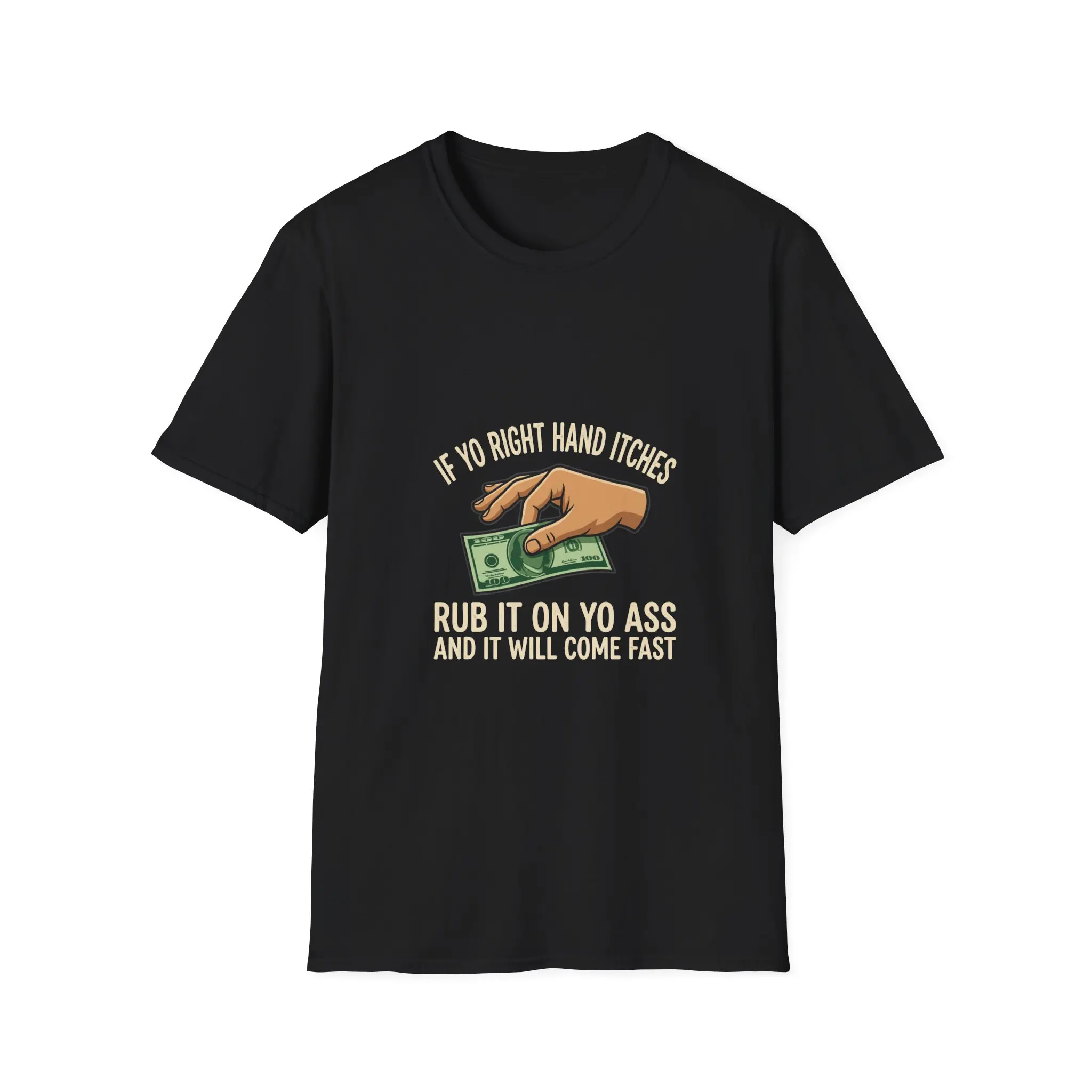 Minimal Rainbow Graphic T-Shirt - Tiny Chest Design, Casual Everyday