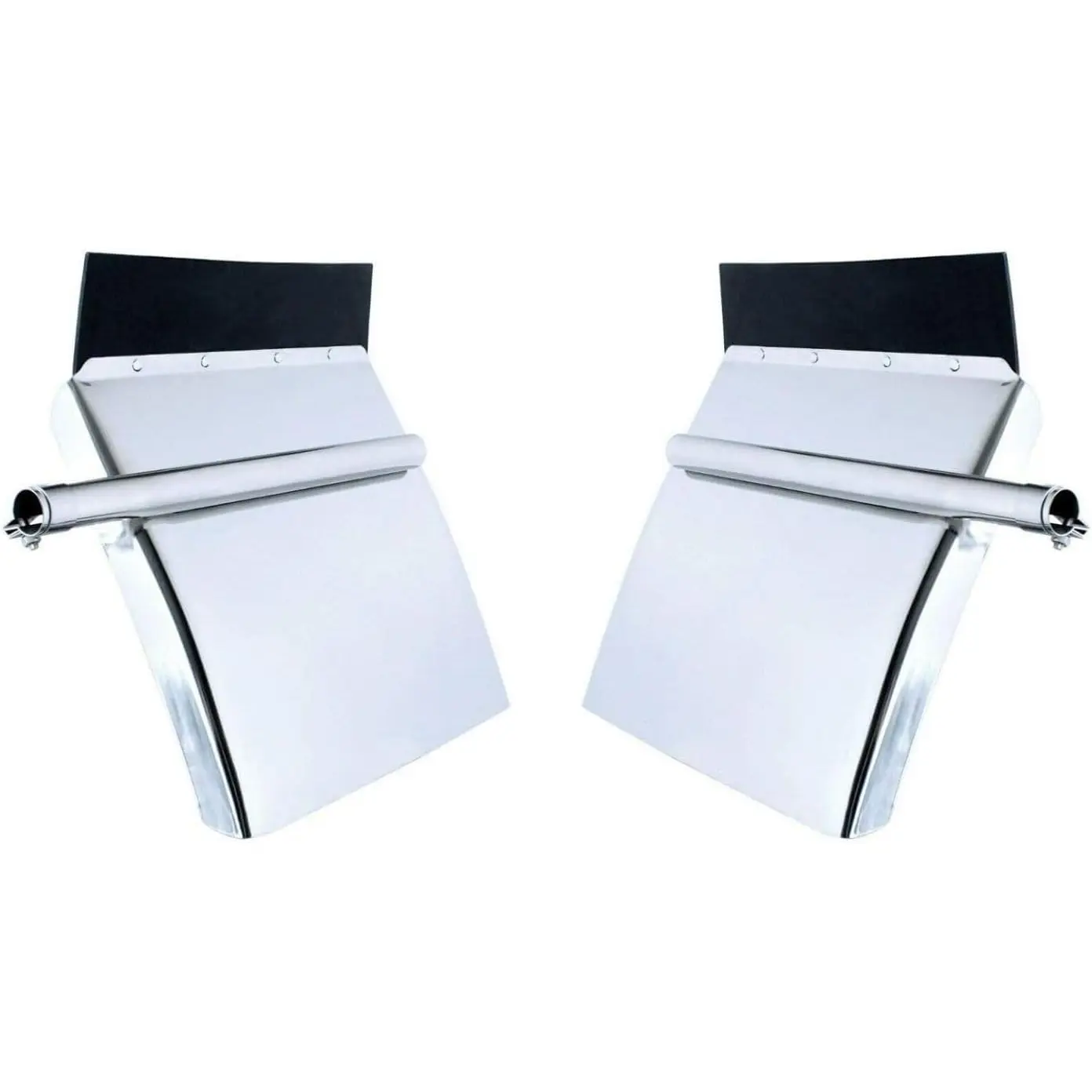 24" x 24" Pair of stainless Steel Quarter Fenders Fit for Semi Truck, Heavy Duty Quarter Fender Fit