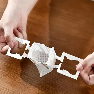 Portable Coffee Filter Bag, 10pcs Disposable Hanging Ear Drip Coffee Filter Bag for Travel, Camping, Home, Office, Kitchen Accessories