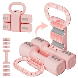VigorBrawn 4-in-1 Adjustable Dumbbell Set , 22LBS/11LBS Hand Weights for Women, Dual-Stable Dumbbell Set for Women Home Gym & Outdoor pilates