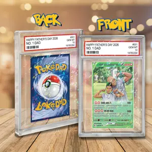 Fathers Day Gift for Dad, Personalized Pokedad Card, Anime Gift for Husband, Gamer Dad Gift from Kids, Gifts From Kids, Card for Him