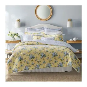 Laura Ashley Ca ssidy Yellow Fu ll Queen Comfor ter Sham Bonus