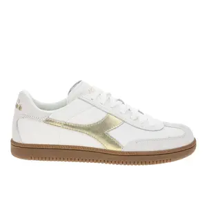 diadora Mens Trainer Dore Lace Up Sneakers Shoes Casual - Gold, White