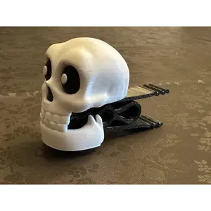 Skull Shaped Candy Bag Clips - 3 Pack Spooky Halloween Clips for Candy Bags or Chip Clip
