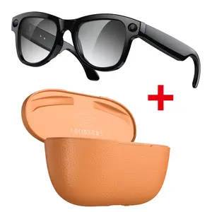 AI multifunctional Bluetooth glasses, intelligent audio glasses, equipped with wireless headphones 32 million pixels+4K high-definition video one click call rechargeable battery USB charging wearable smart glasses Smart Eyewear