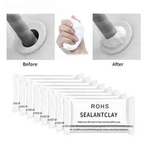 Sealant Clay 20pcs Patented Sticky Pipe Sealant Mud for Air Conditioning Hole Blocking Anti Insect Windproof Quick Dry Adhesive