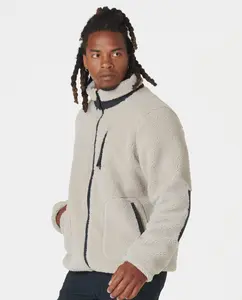 Sherpa Jacket Beige , XL