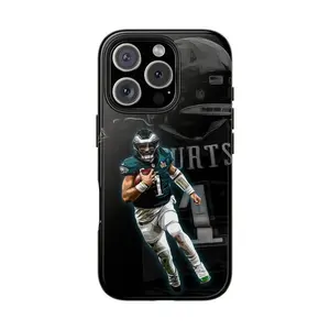Jalen Hurts Phone Case Impact Resistant Eagles Themed Phone Case Premium Matte Texture, Protection, Shockproof, Anti-Drop, Anti-Fingerprint For IPhone 17-12, Pro Max, Pro Plus, and Samsung S25-22 Protection Safety