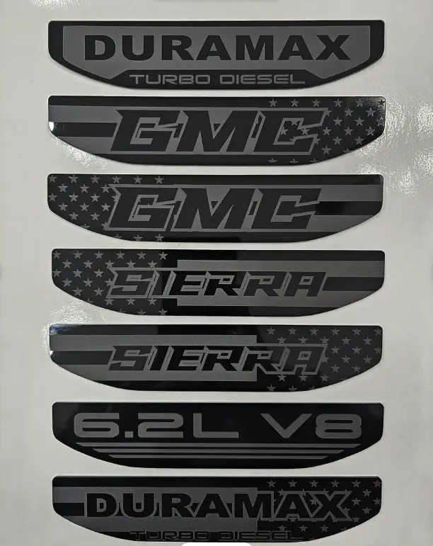 2019-2025 Sierra 1500 Fender Emblem Inserts (Set of 2)