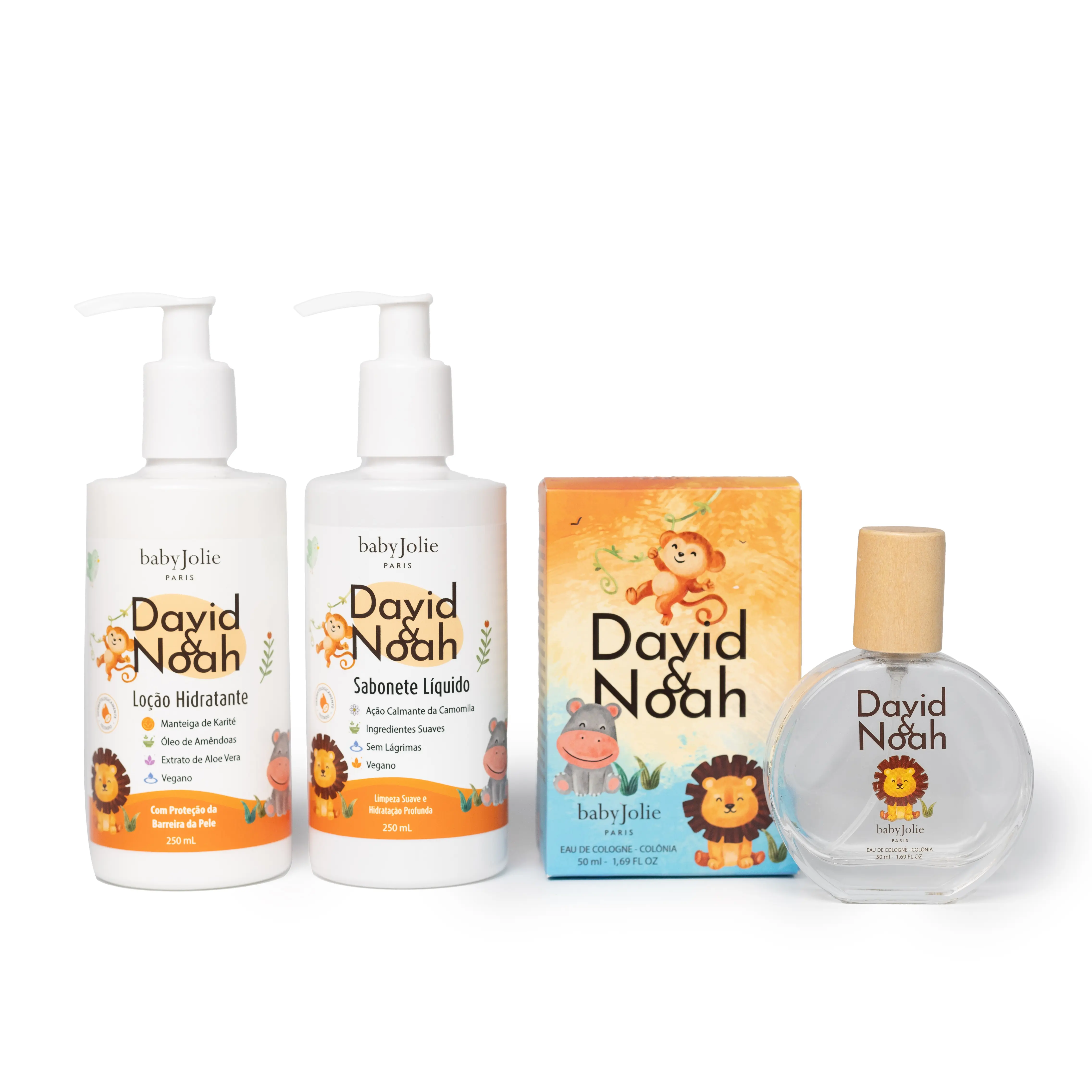 Baby Jolie David & Noah Body Lotion, Body Wash and Perfume Bundle | Baby Care Bundle