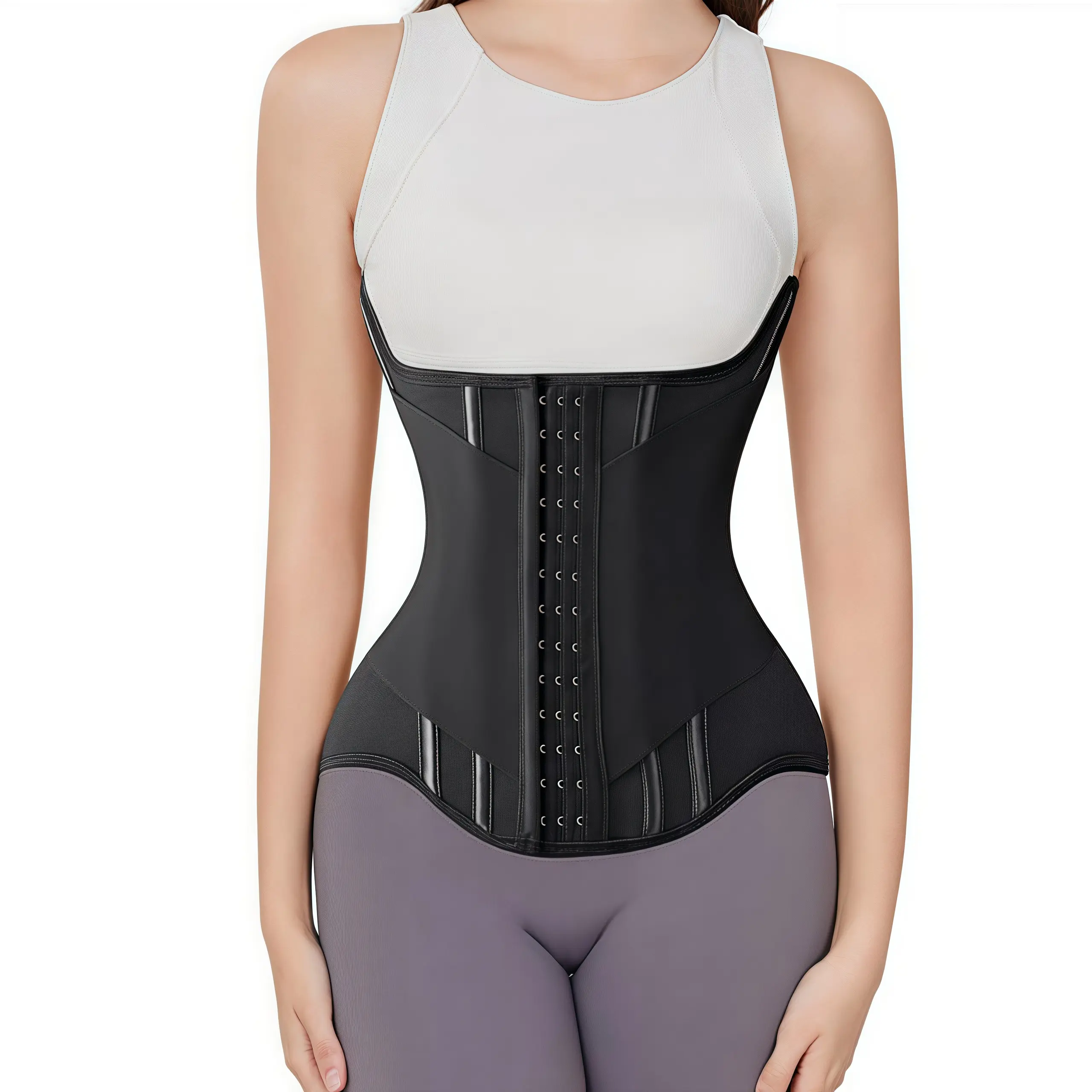 MISTHIN Women's Waist Trainer Activewear - Double Wrap Strap, Pressure-Enhanced Tummy Control, Breathable Mesh Nylon Fabric, Adjustable Abdominal Shapewear Belt, Body Aligned Breathable Waist Support Shapewear Belt, Multicolor Minimalist Athletic Cincher,