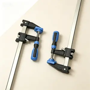 Adjustable Woodworking Clamps 24 Inch 2-Pack, Quick Release with Serrated Steel Rail, 2.5 Inch Throat Depth and 600 Lbs Clamping Force, Heavy Duty Bar Clamps for Gluing and Assembly
